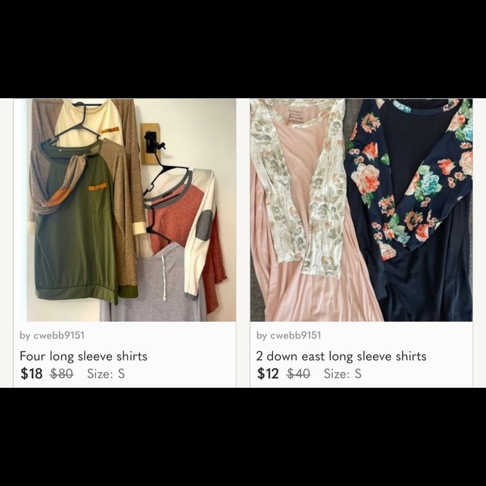 Womens long sleeve shirt bundle - all 6
